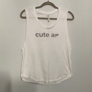 Fabletics “cute af” Muscle Tee